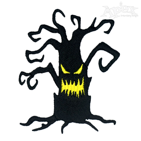 Halloween Tree Embroidery Designs