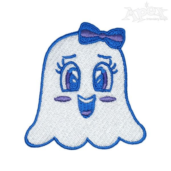 Halloween Cute Ghost Embroidery Designs