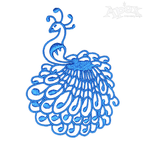 Peacock Embroidery Designs