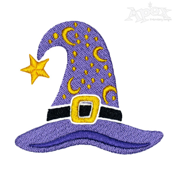 Halloween Witch Hat Embroidery Designs
