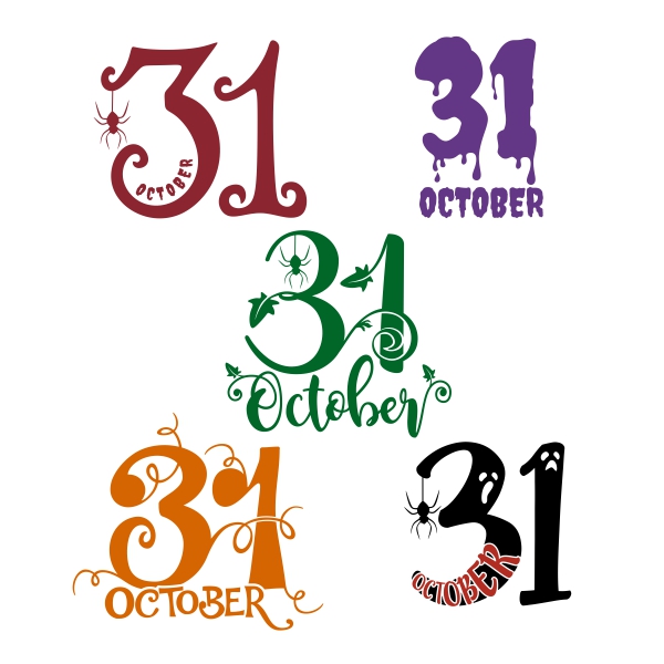 31st October SVG Cuttable Designs