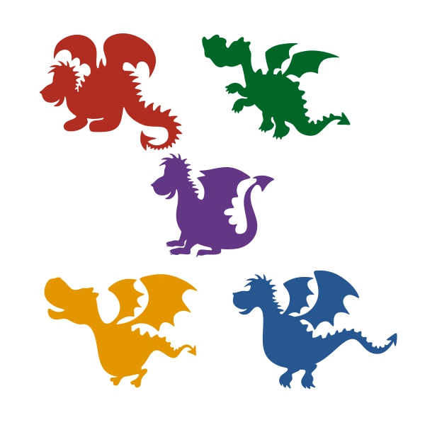 Dragon Kids SVG Cuttable Designs