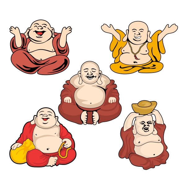Laughing Buddha SVG Cuttable Designs