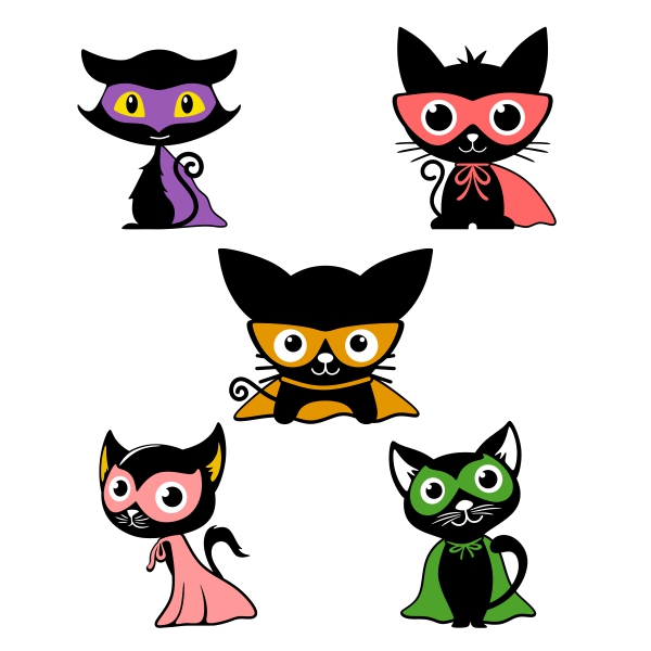 Cat Halloween SVG Cuttable Designs