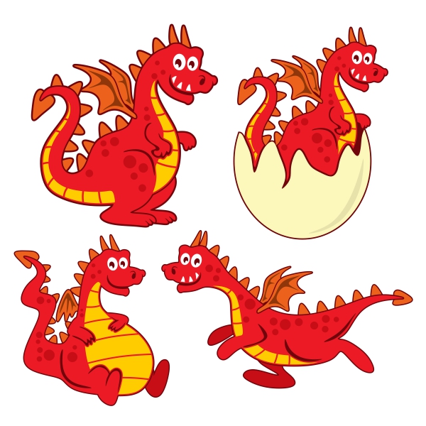 Cute Dragon SVG Cuttable Designs