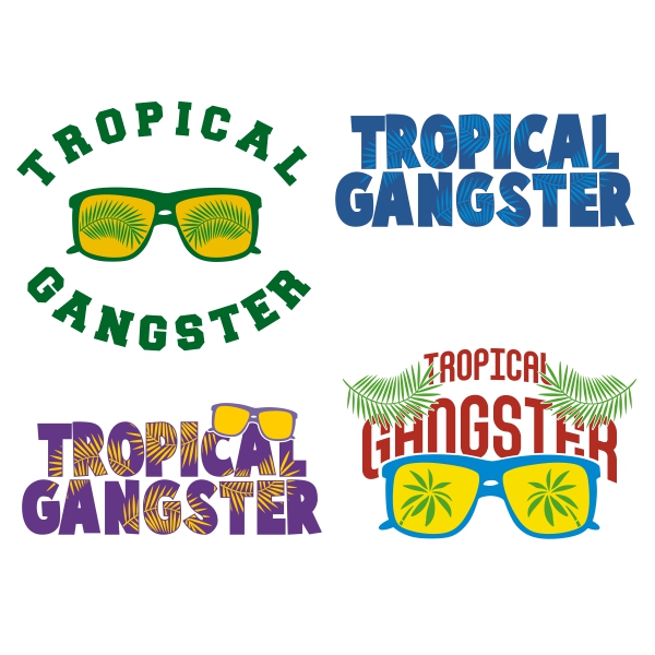 Tropical Gangster SVG Cuttable Designs