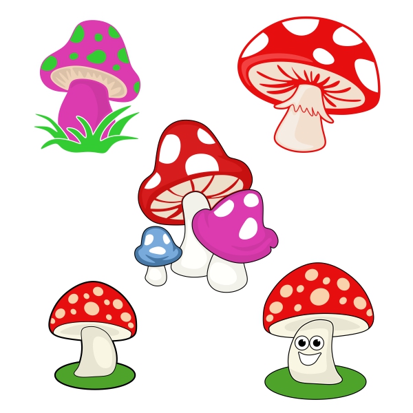 Mushroom Pack SVG Cuttable Designs