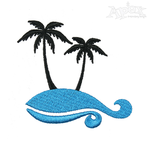 Palm Island Embroidery Designs
