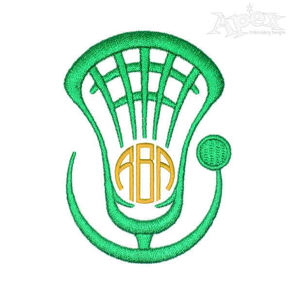 Lacrosse Monogram Embroidery Frames