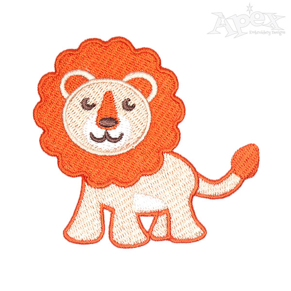 Male Lion Embroidery Designs