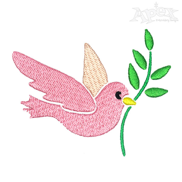 Awesome Pink Bird Embroidery Designs