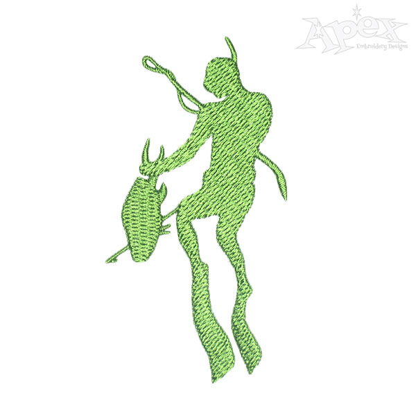 Spearfishing Embroidery Designs