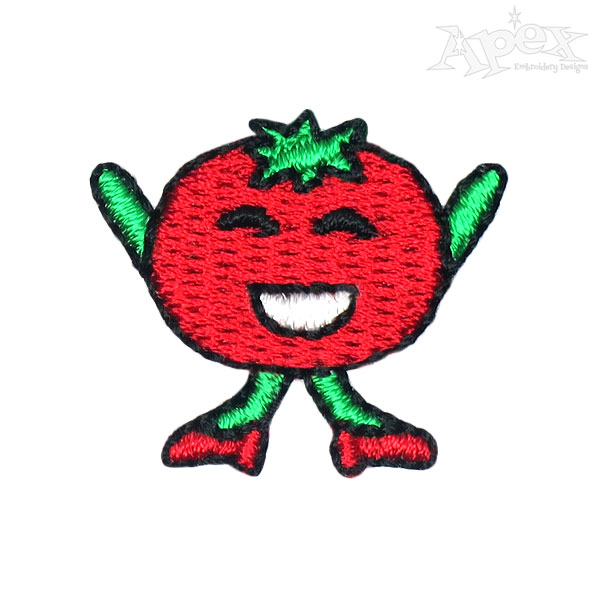 Happy Tomato Embroidery Designs