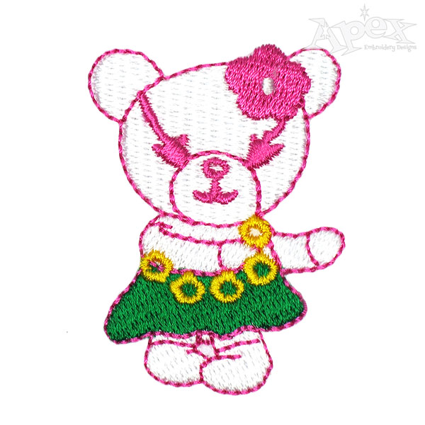 Pretty Bear Embroidery Designs