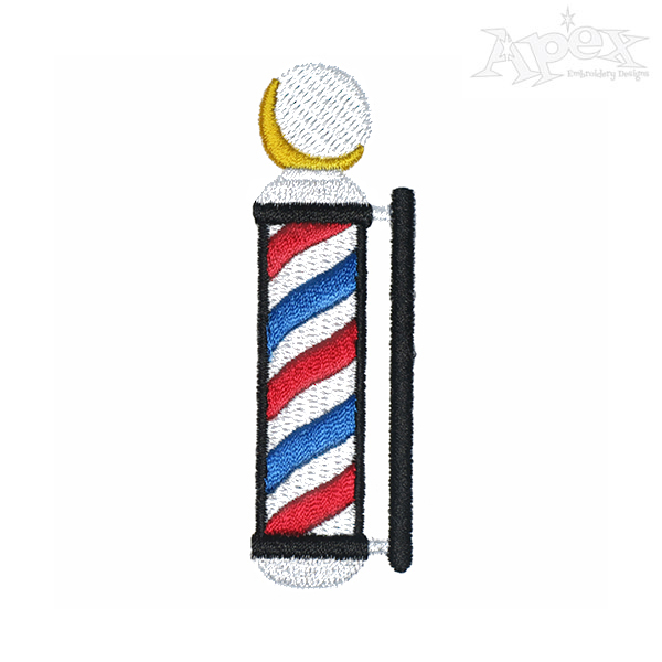 Barber Pole Embroidery Designs