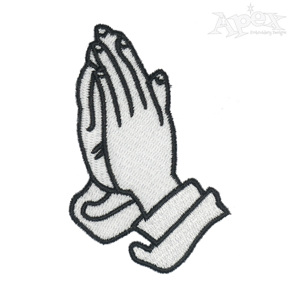 Praying Hands Embroidery Designs