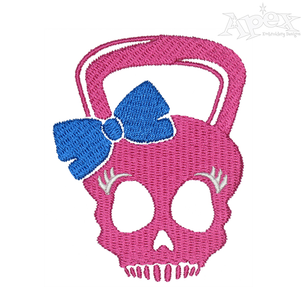 Skull Kettle Embroidery Designs