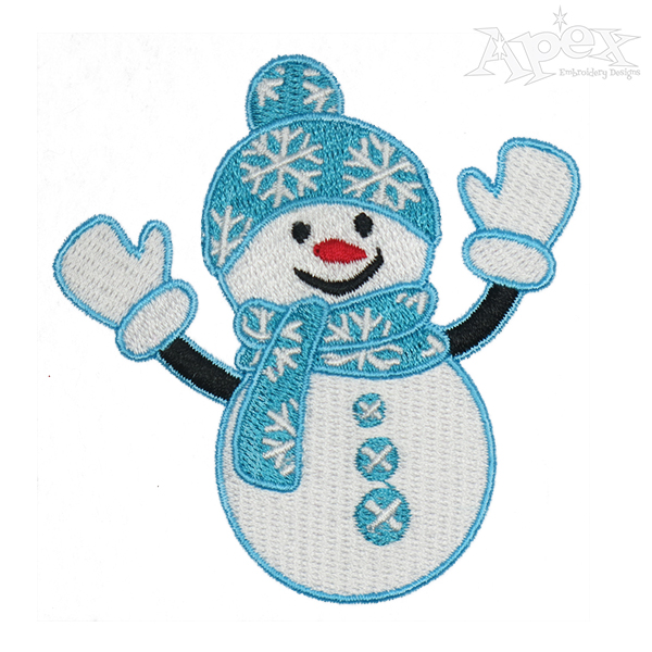 Winter Snowman Embroidery Designs