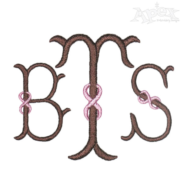 Gothic Monogram Embroidery Fonts