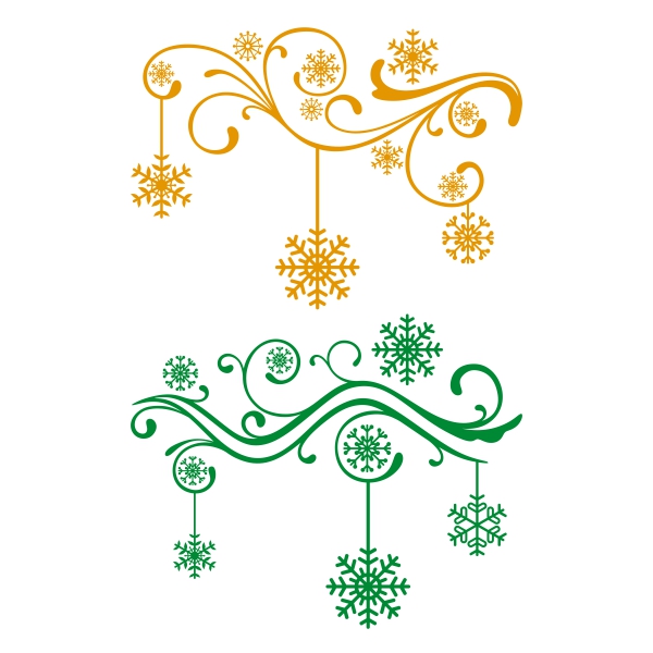 Christmas Floral SVG Cuttable Designs
