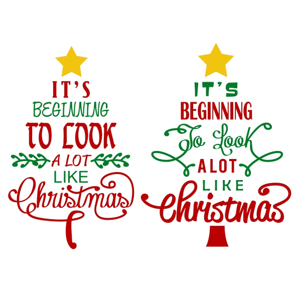 Awesome Christmas Tree SVG Cuttable Designs