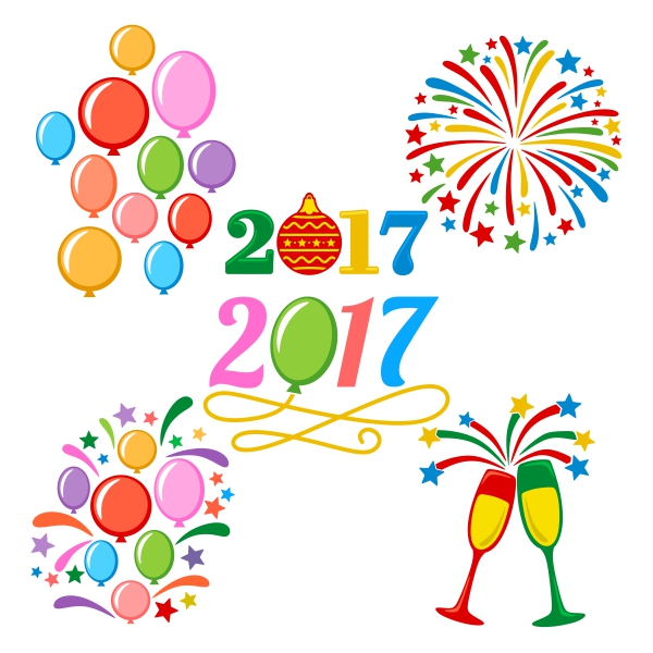 Happy New Year Pack SVG Cuttable Designs