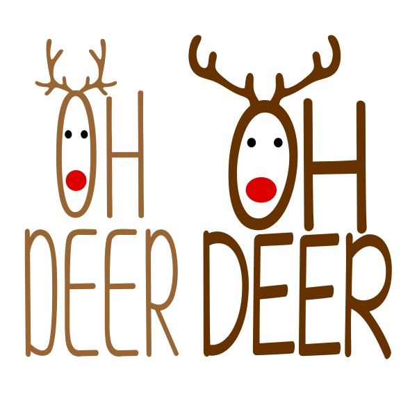 Oh Deer SVG Cuttable Designs