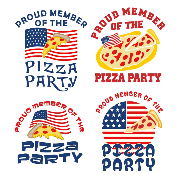 Pizza Party SVG Cuttable Designs