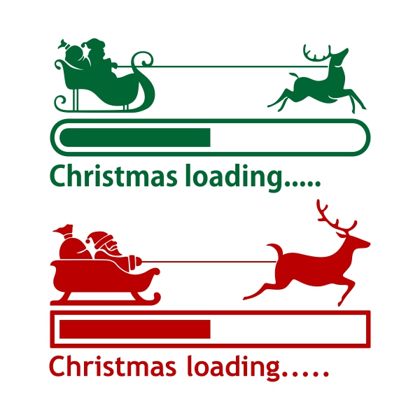 Christmas Loading SVG Cuttable Designs