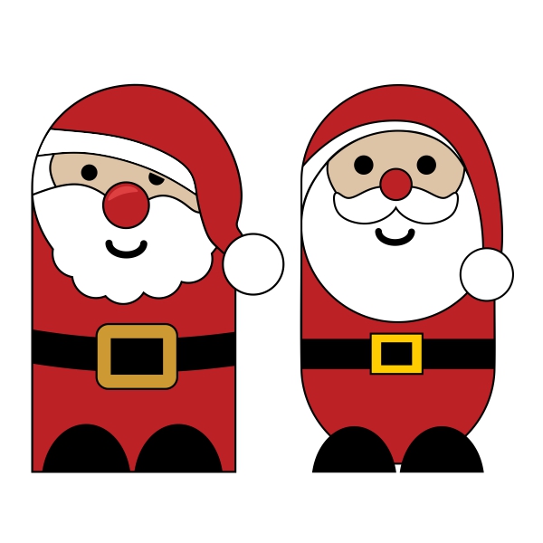 Santa Clau Doll SVG Cuttable Designs