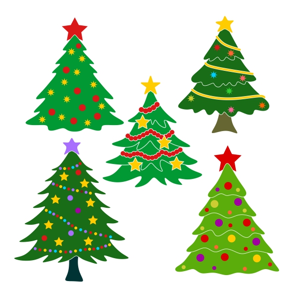Christmas Tree SVG Cuttable Designs