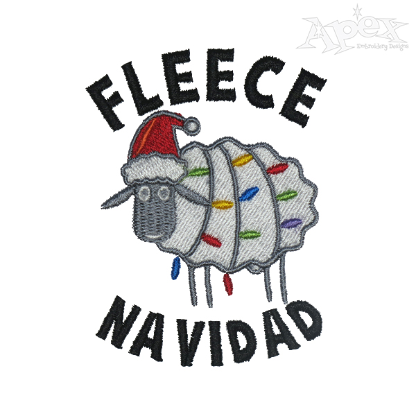Fleece Navidad Embroidery Designs