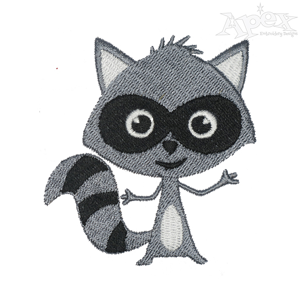 Raccoon Embroidery Designs