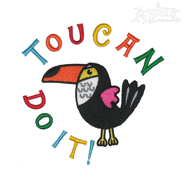 Toucan Do It Embroidery Designs