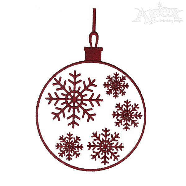 Christmas Bulb Embroidery Designs