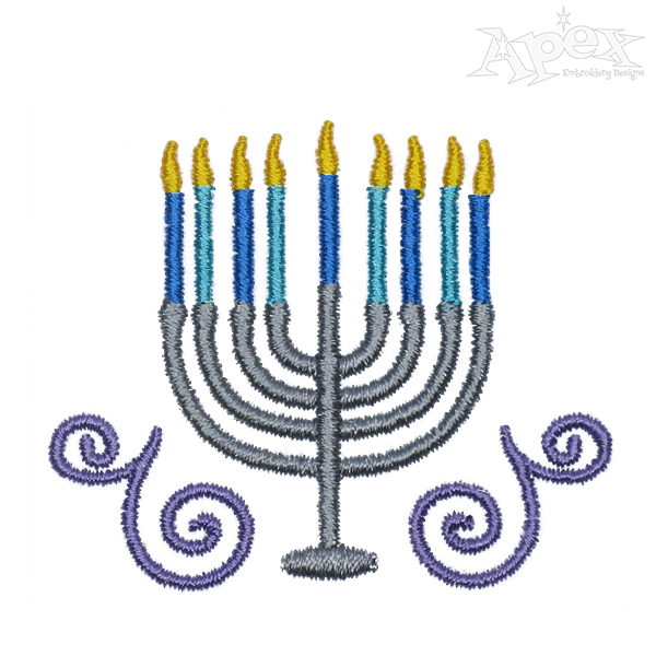 Candles Embroidery Designs