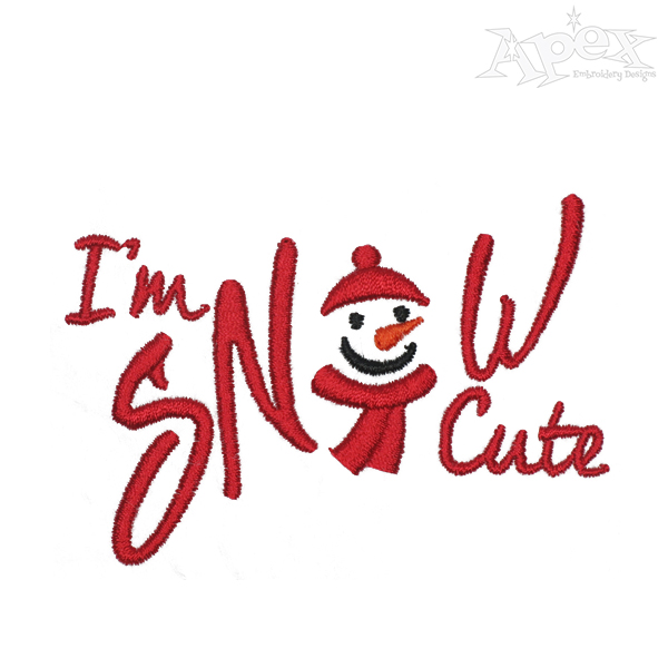 Cute Snowman Embroidery Designs