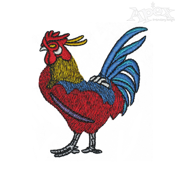 Rooster Embroidery Designs