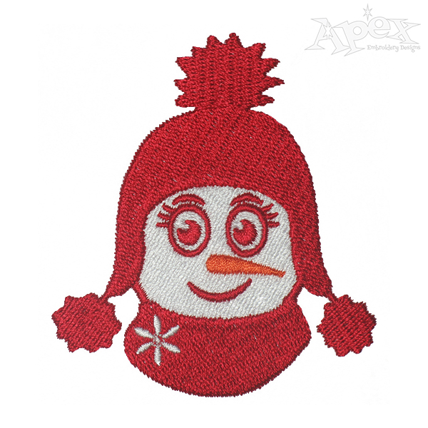 Christmas Snowman Couple Embroidery Designs