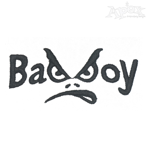 Bad Boy Embroidery Designs