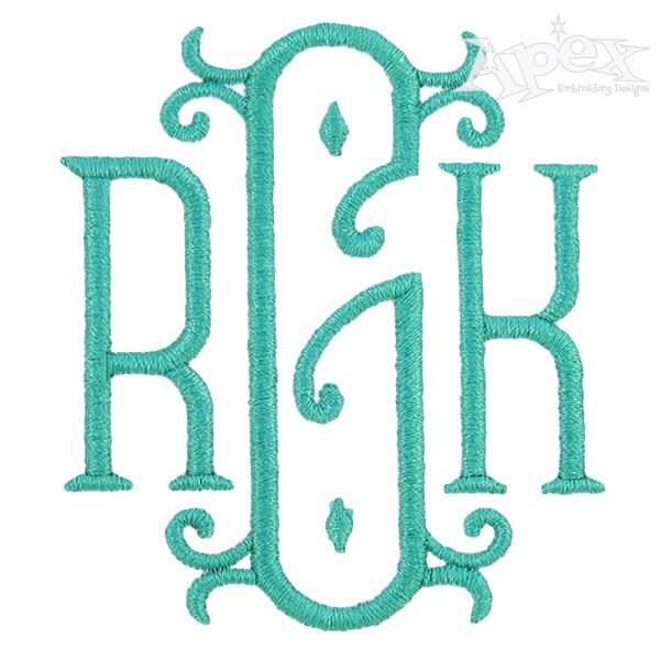 Vienna Extra Large Embroidery Font