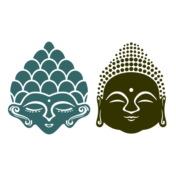 Buddha Heads SVG Cuttable Designs