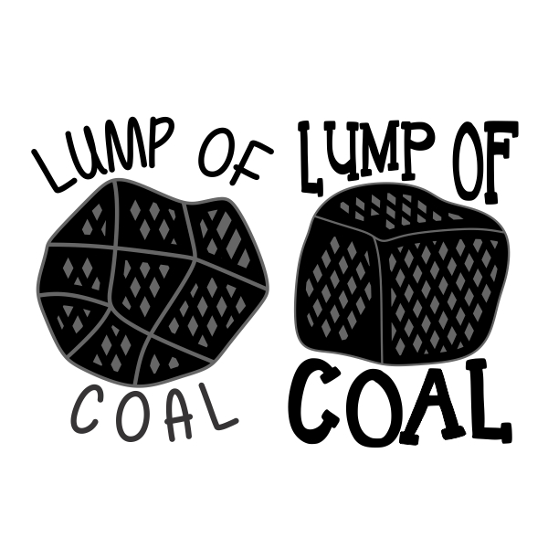 Lump Of Coal SVG Cuttable Designs