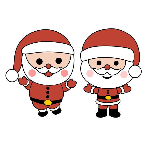 Cute Santa Kids SVG Cuttable Designs