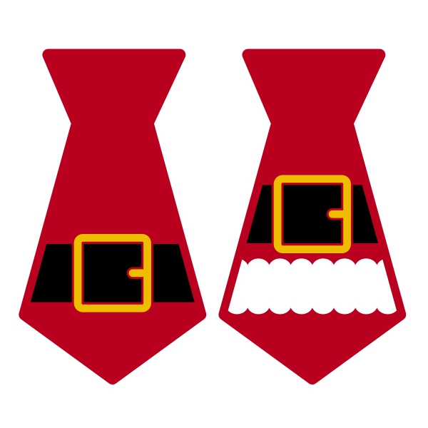 Santa Claus Tie SVG Cuttable Designs