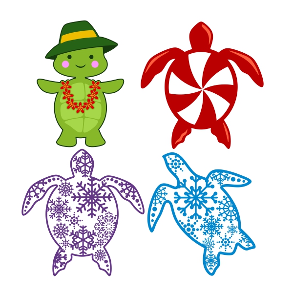 Turtle Pack SVG Cuttable Designs