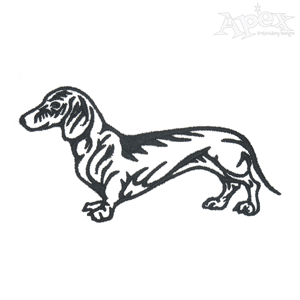 Dachshund Dog Pack Embroidery Designs
