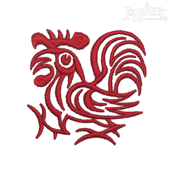 Rooster Embroidery Designs