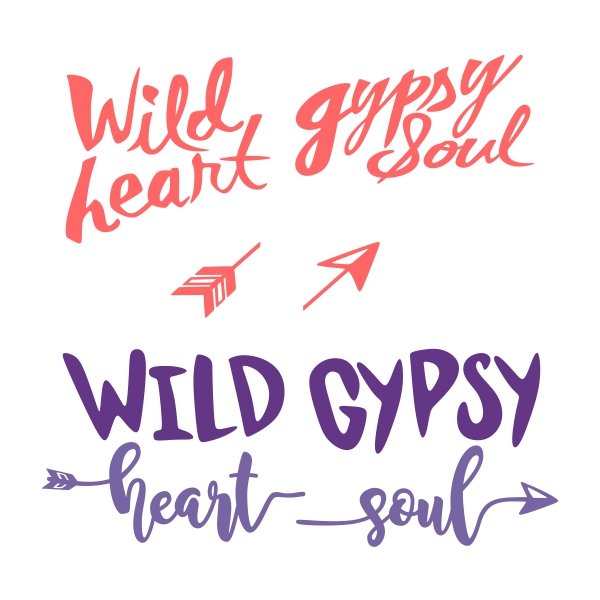 Wild Heart SVG Cuttable Designs
