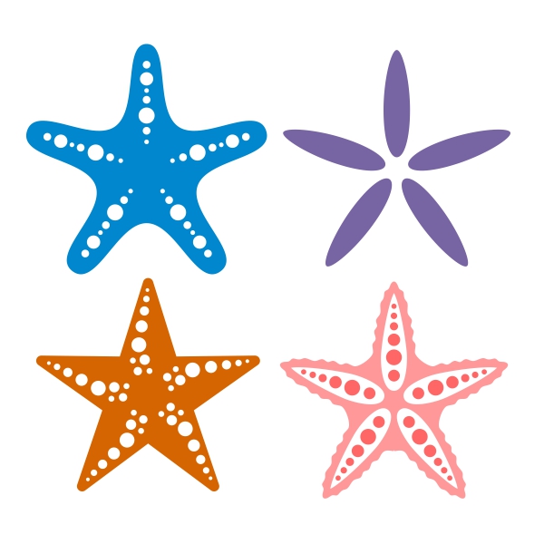 Star Fish Pack SVG Cuttable Designs